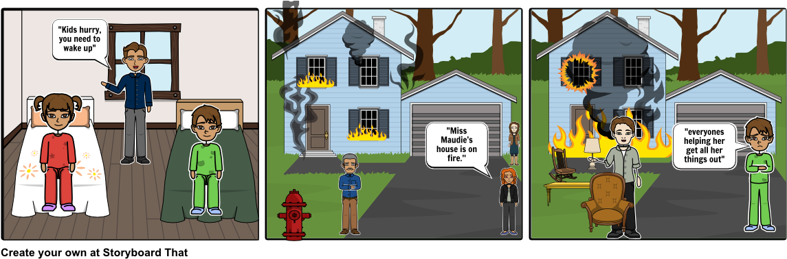 Miss Maudies House - Cartoon (1164x385), Png Download