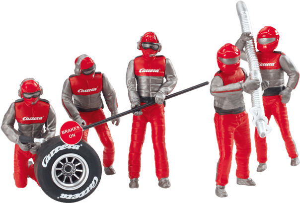 Set Of Figures, Mechanics, Carrera Crew - 1:32 Mechaniker Carrera Crew (700x467), Png Download