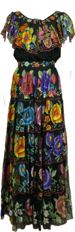 Chiapas Dress - Clothing (249x765), Png Download