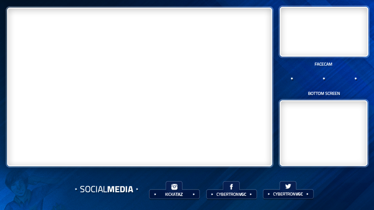 Aaron Zheng On Twitter - Facecam Overlay Png Blue (1200x675), Png Download