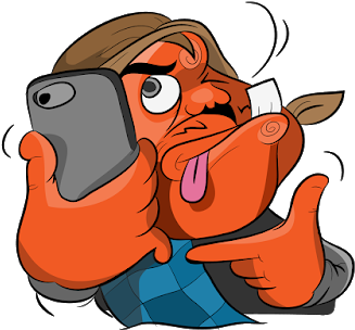 Si Kabayan Line Stickers - Cepot (400x346), Png Download