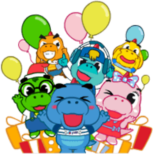 Line Sticker On Twitter - Godji Family (600x600), Png Download