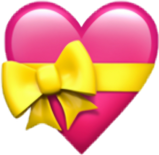 Emojis Whatsapp Corazones The Emoji - Heart With Ribbon Emoji (608x594), Png Download