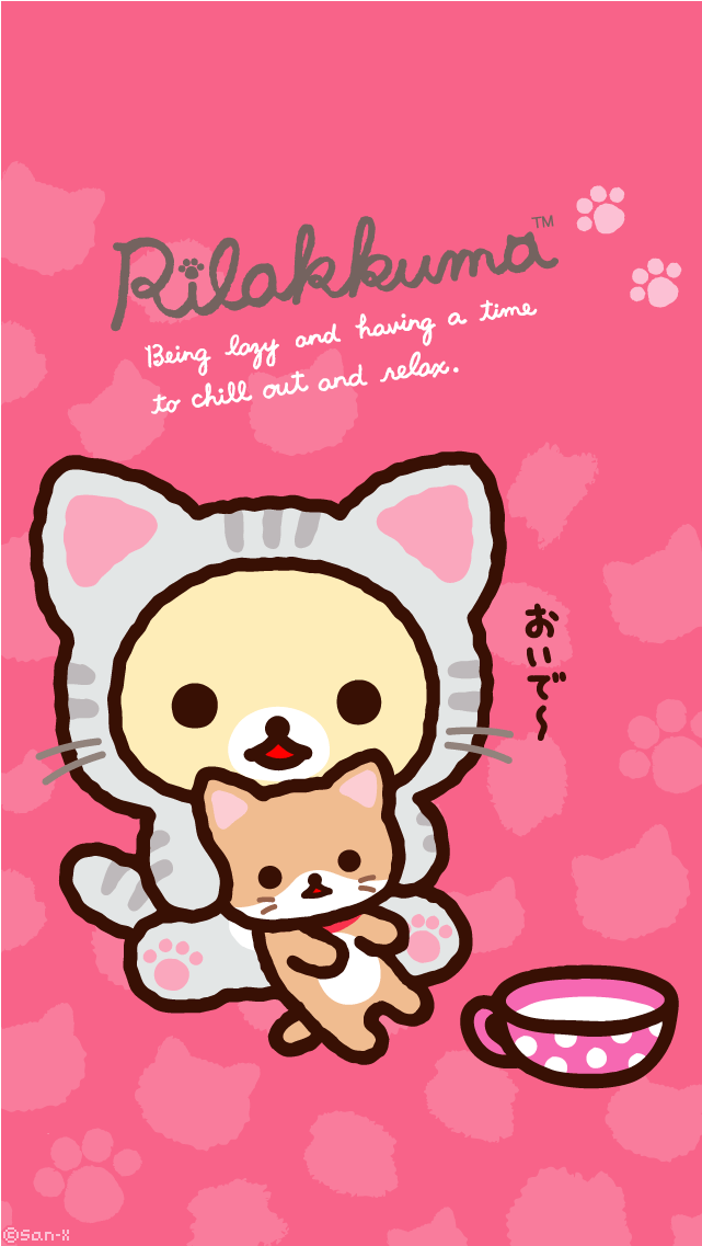 Rilakkuma Cat (744x1392), Png Download
