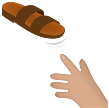 Las Madres Enfadadas Que Arrojan Sus Chanclas También - Chancla Animada Png (624x351), Png Download