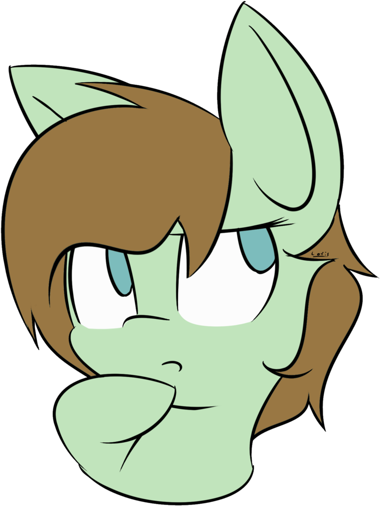 Lofis, Cute, Emoji, Female, Mare, Oc, Oc - Cartoon (772x1024), Png Download