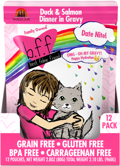 Weruva Bff Oh My Gravy Date Nite Grain Free Duck And - Bff Omg Cat Food (700x700), Png Download