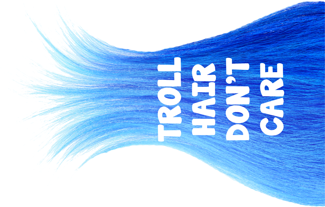 Troll Hair Don't Care Photo Booth Prop Troll Birthday - Trolls Photo Booth Props (1433x1110), Png Download