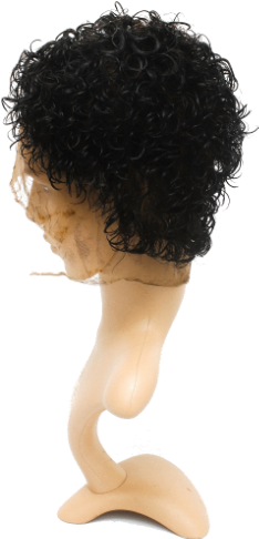 Full Lace Curly Hair Wig For Men's - Lace Wig (500x500), Png Download