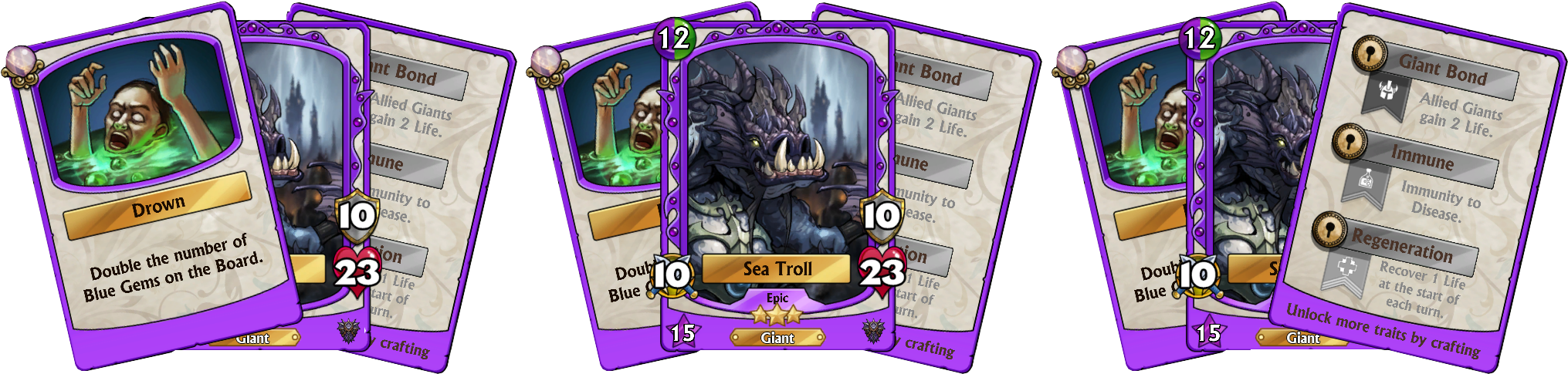 Sea Trolls Must Be One Of The Most Disgusting Creatures - Naga Gems Of War (2055x500), Png Download