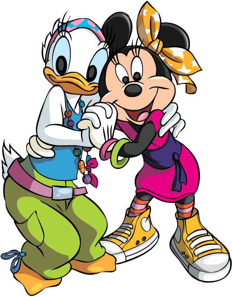 Bff Minnie, Mickey Friends, - Yanoman Jigsaw Puzzle 98-592 Disney Minnie (498x627), Png Download