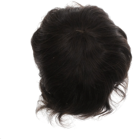Full Lace Hair Piece For Men's Swiss Lace Toupee Straight - Hair Piece Transparent (500x500), Png Download