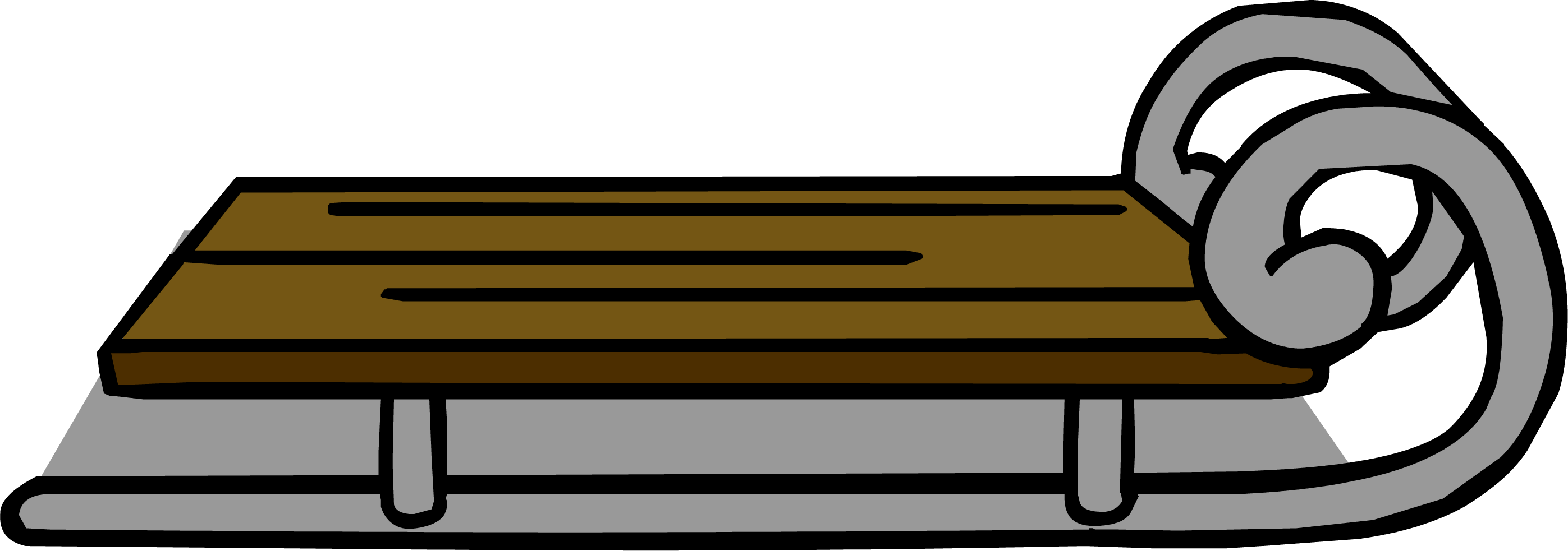 Sled Sprite 001 - Thumbnail (2794x983), Png Download