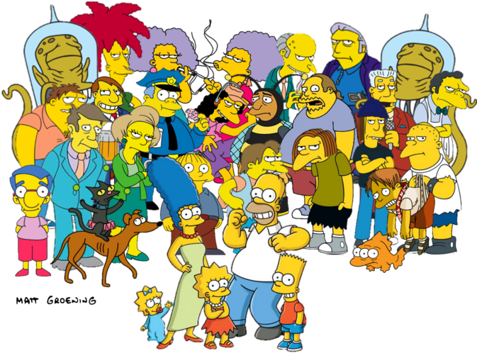 Do You Want To Write A Novel Session - Simpsons Characters (600x431), Png Download