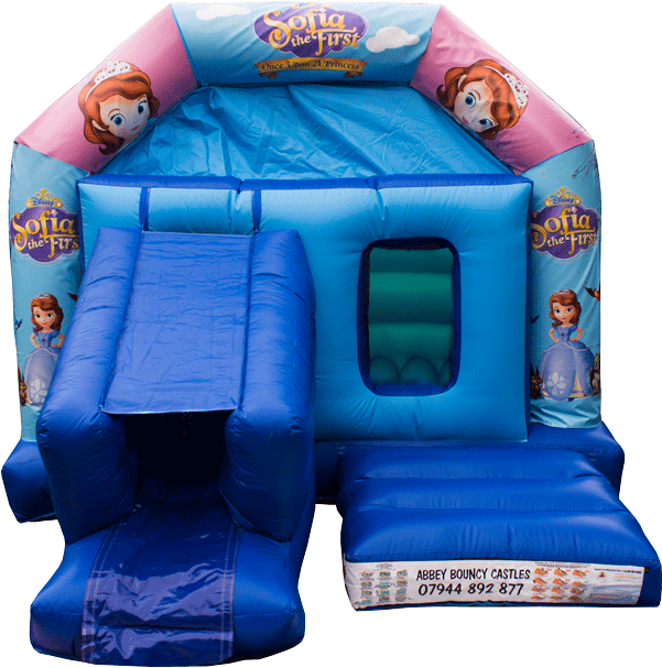 Sofia The First Bouncy Combo 12ft X 17ft - Abbey Bouncy Castles & Soft Plays (600x626), Png Download