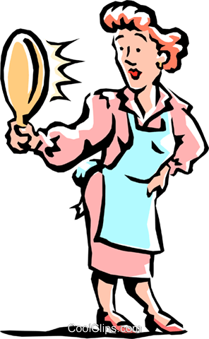 Woman Looking In Mirror Royalty Free Vector Clip Art - Clip Art (296x480), Png Download