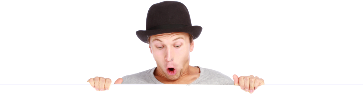 Looking Down - Caras Mirando Hacia Abajo (1200x326), Png Download