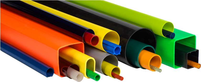 Custom Plastic Tubing Manufacturer - Extruded Plastic (850x361), Png Download