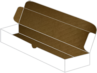 White Scroll Mailer Box 10 1/2 X 3 3/4 X 2 - Plywood (422x306), Png Download