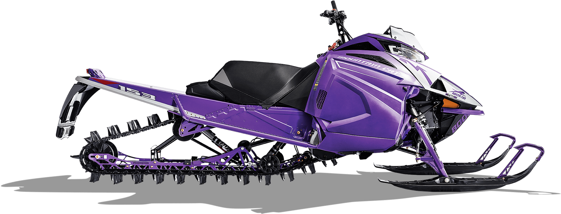 Mountain Cat - 2019 Arctic Cat M8000 Purple (2000x966), Png Download