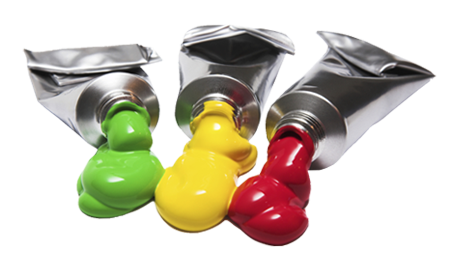 Tubes Of Paint - Illustration (470x490), Png Download