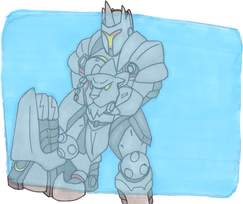 Clipart Transparent Stock Reinhardt Drawing Shield - Drawing (850x698), Png Download
