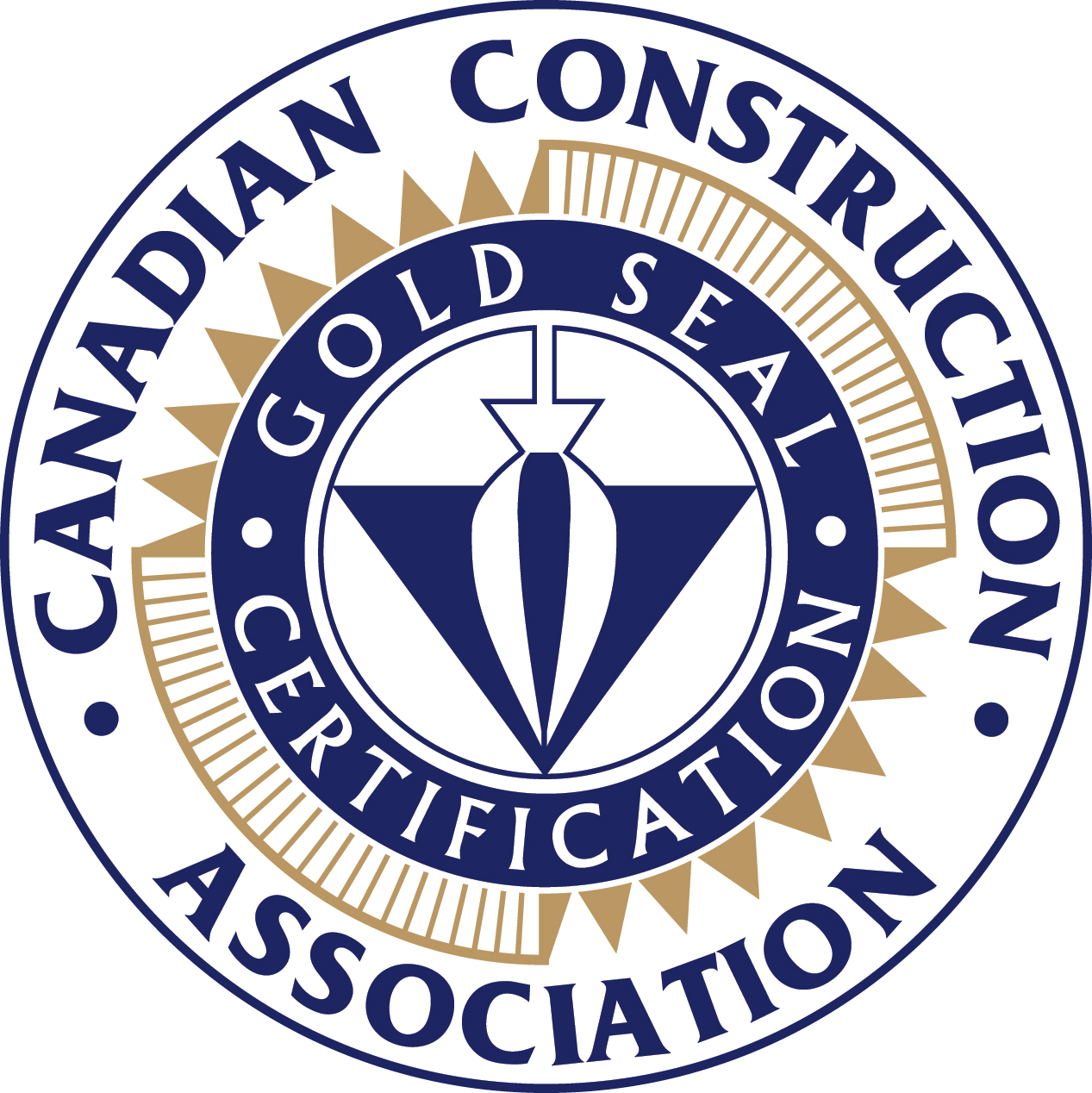 Industry Recognition - Canadian Construction Association Gold Seal Logo (1267x1268), Png Download