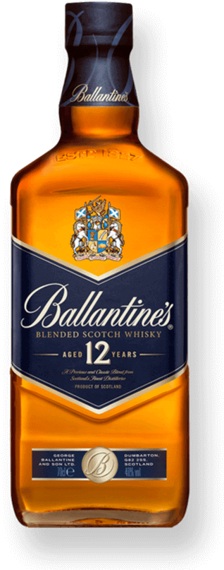 Ballantine's 12 Year Gold Seal Scotch - Ballantine's 12 Year Old Blended Scotch Whisky (415x865), Png Download