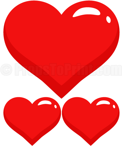 Printable Heart Photo Booth Prop - Booth Props Printable Heart (458x593), Png Download
