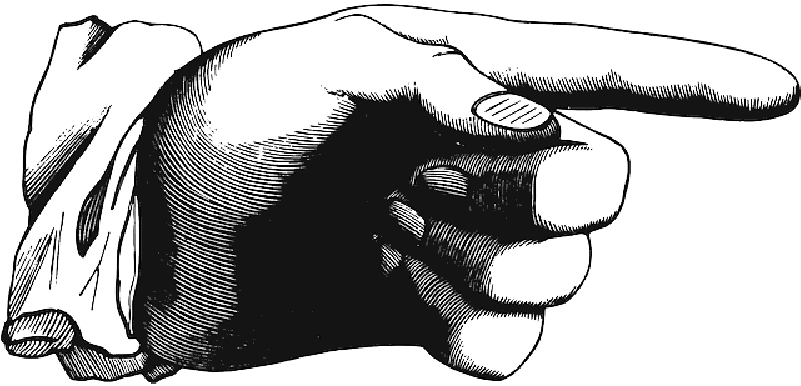 Finger, Pointing, Index Finger, Showing, Hand - Road To Give A Fuck (800x400), Png Download