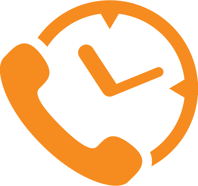 Horario De Atencion Png - Png Phone And Time Icon Blue (800x751), Png Download
