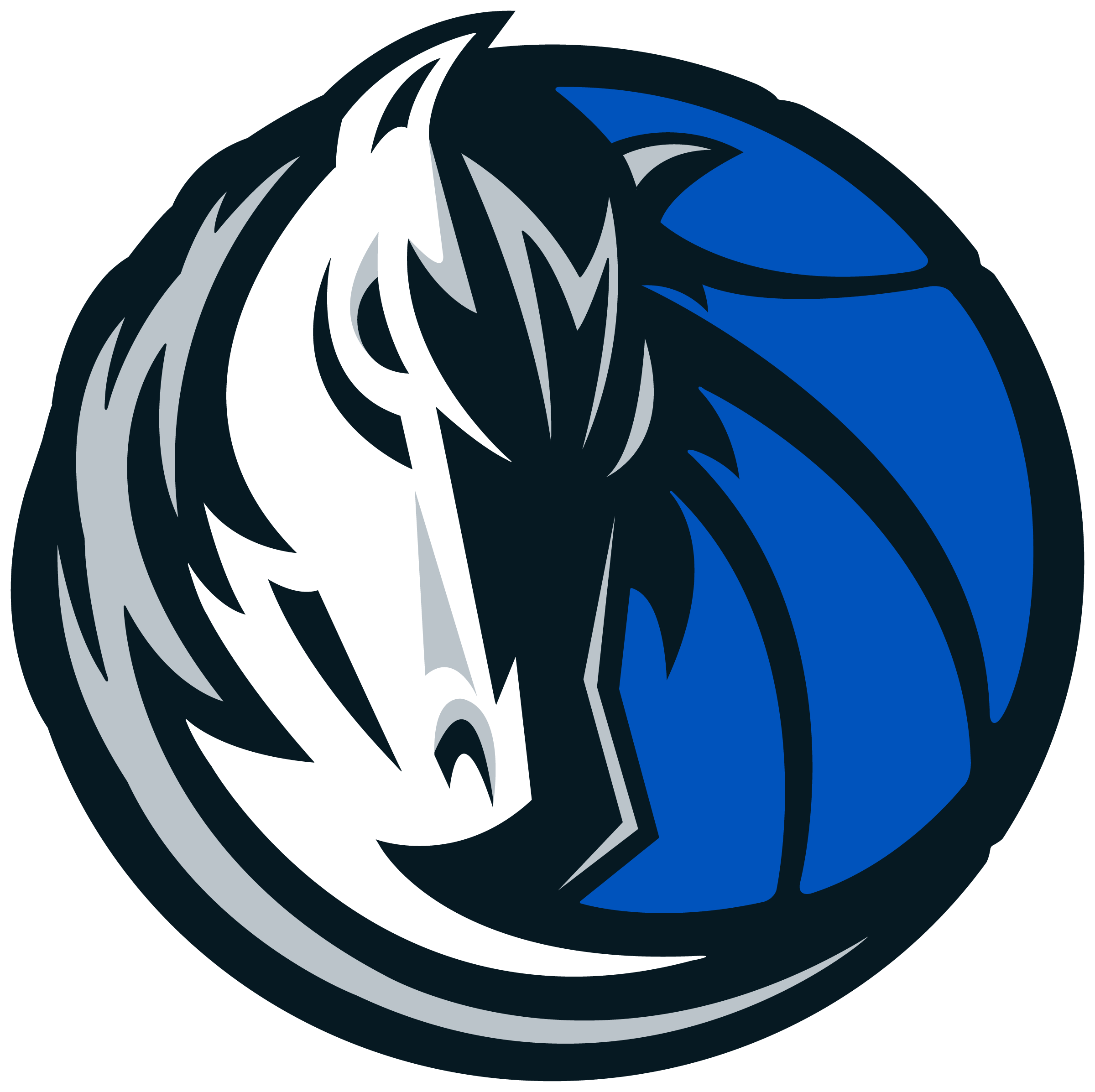 Dallas Mavericks 2017 Logo (2400x2394), Png Download