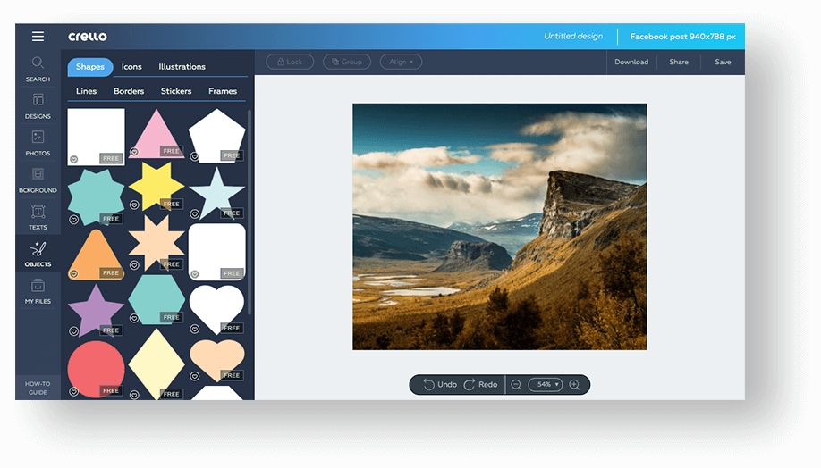 Shapes Editor Preview - Berge Von Jokkmokk - 30x20cm - Leinwandbild Auf Keilrahmen (918x524), Png Download