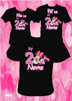 Kit Aniversário Minnie Rosa - Minnie Mouse (350x350), Png Download
