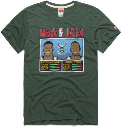 Nba Jam Bucks Antetokounmpo And Middleton Milwaukee - Kyrie Irving (600x600), Png Download