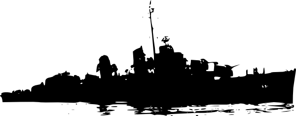 Image Free Stock Battleship Silhouette Clipart - World War 1: World War I In 50 Events: From The Very (600x235), Png Download