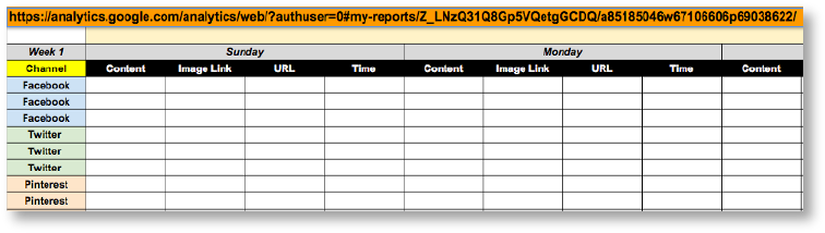 Next, Copy The Link To Your New Google Analytics Dashboard, - Editorial Calendar (770x228), Png Download