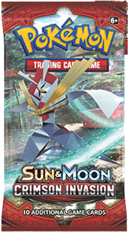 Sun And Moon Crimson Invasion Single Booster Pack - Pokemon Crimson Invasion Booster Pack (541x541), Png Download