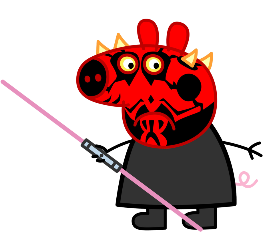 Darth Peppa Pig Monster By Huuthuat On Deviantart Clip - Peppa Pig Mlg Png (970x824), Png Download