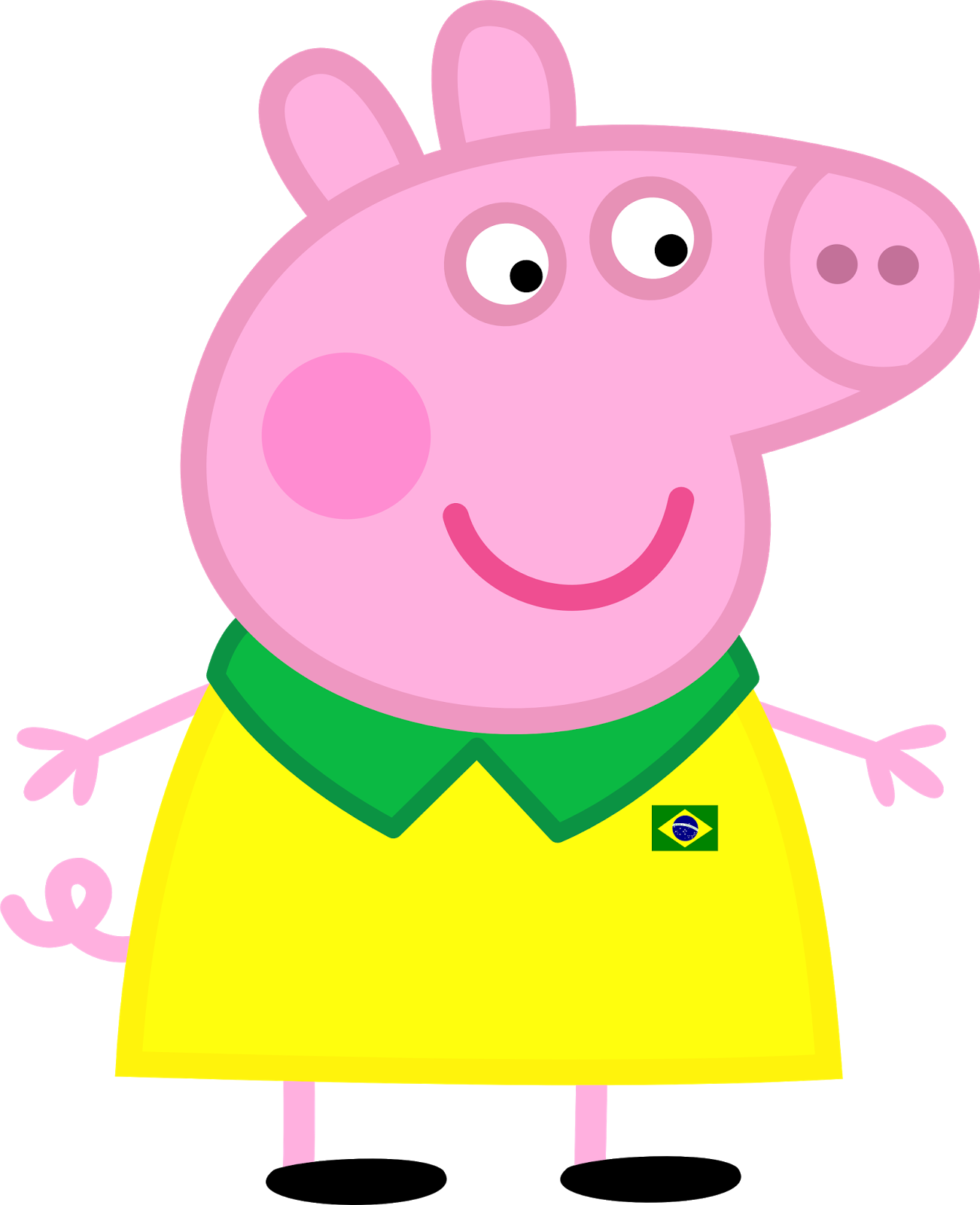 Pig Png Download - Peppa Pig Brasil (1302x1600), Png Download