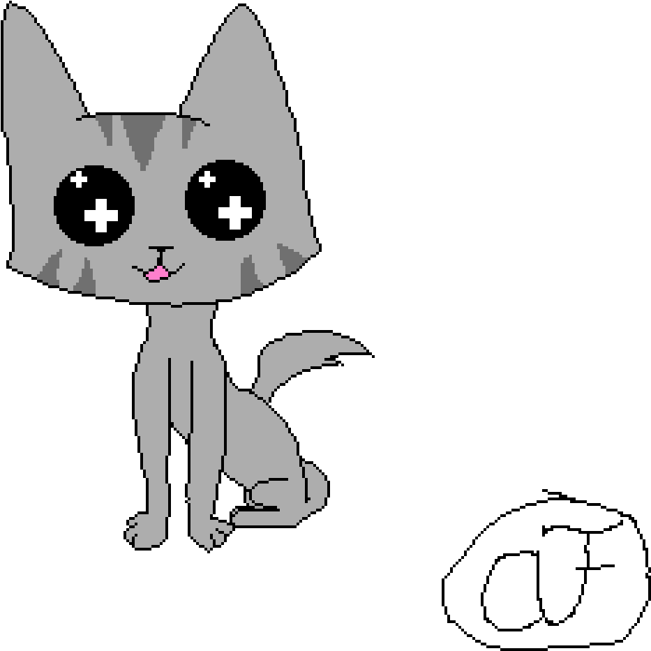 Kawaii Cat - Cat (1200x1200), Png Download