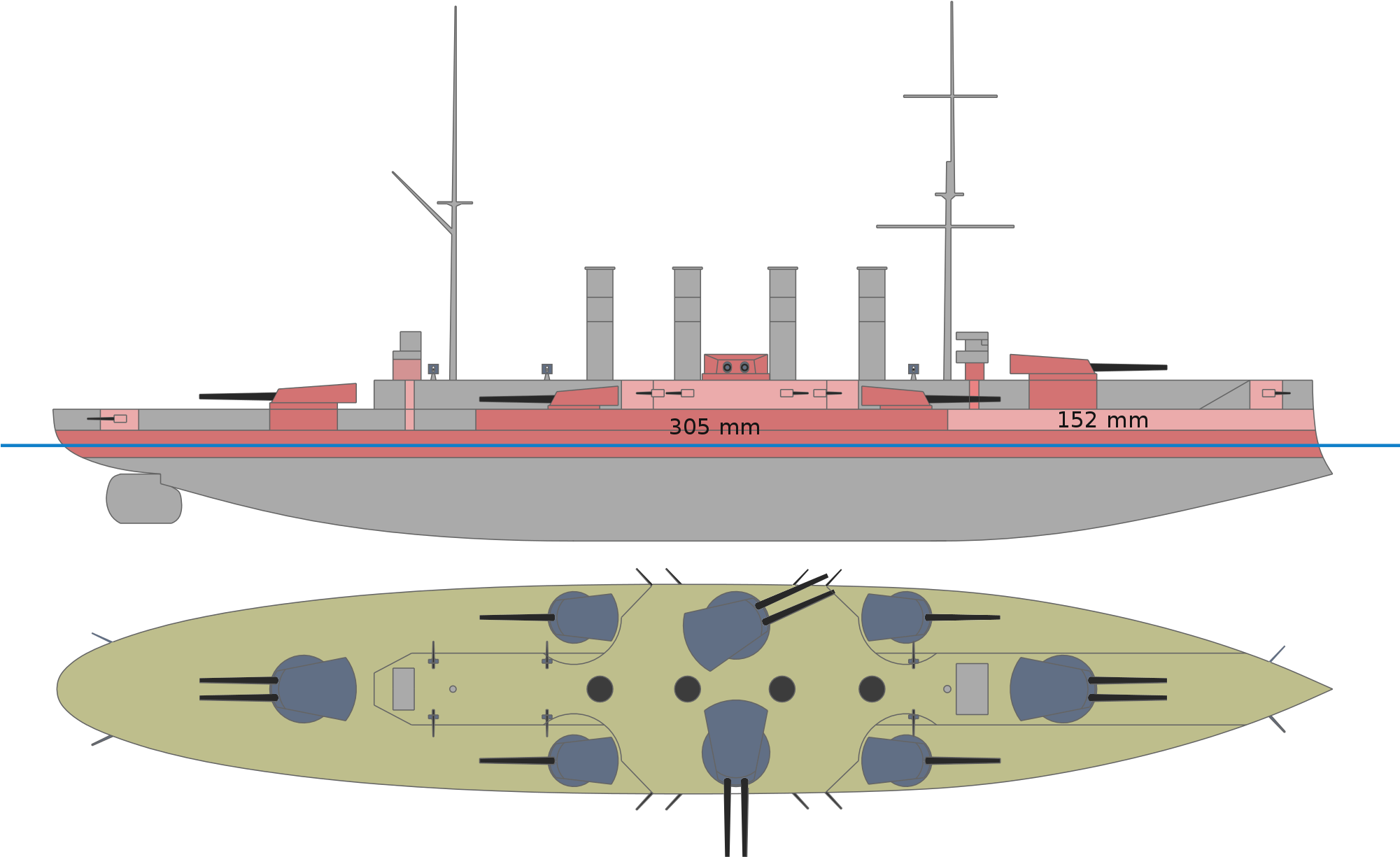Open - Cuniberti Ideal Battleship (2000x1262), Png Download