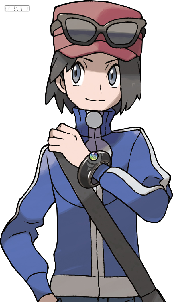 Trainer X Hoodie - Pokemon Moon Main Character (607x1055), Png Download