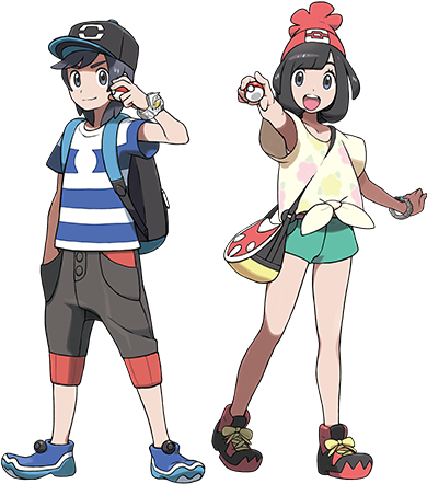 Strengthen Your Pokémon By Battling Wild Pokémon And - Pokemon Sun Moon Character (500x453), Png Download