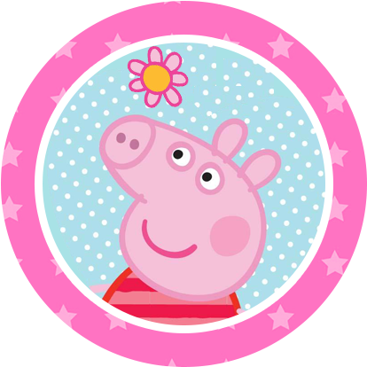 Topper Peppa - Pesquisa Google - Tag Peppa (425x425), Png Download