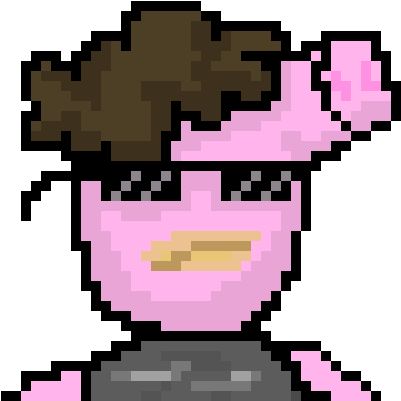 Pixel Peppa Dangerous Pig - Pixel (440x460), Png Download