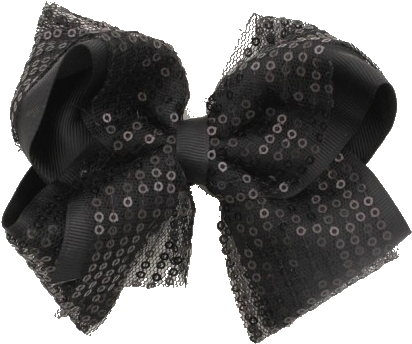 Jumbo Sequin Hair Bow - Scarf (500x500), Png Download