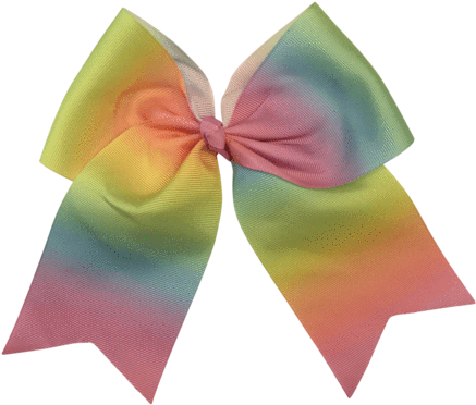 Cheer Bow - Ombre - Hair Clips - Ponytails And Fairytales - Barrette (480x480), Png Download