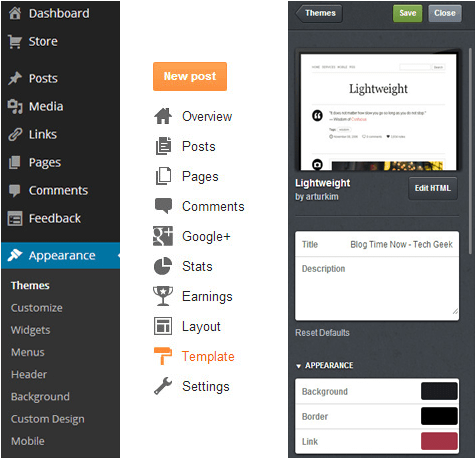 Com Vs Blogger Vs Tumblr - Facebook (520x550), Png Download