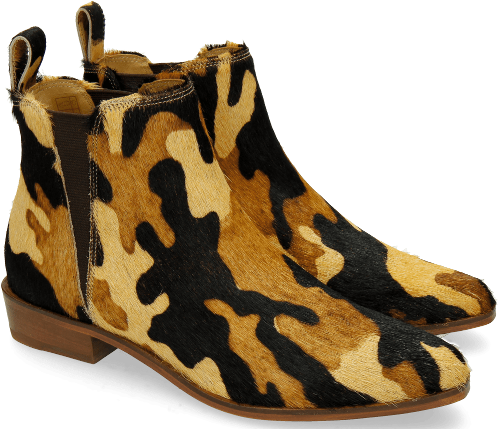 Ankle Boots Marlin 13 Hair On Camo - Chelsea Boot (1024x1024), Png Download
